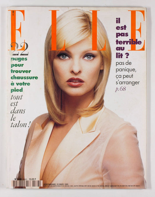 Linda Evangelista KEVYN AUCOIN Farrah Fawcett ELLE MAGAZINE French 1995 Xuly Bet