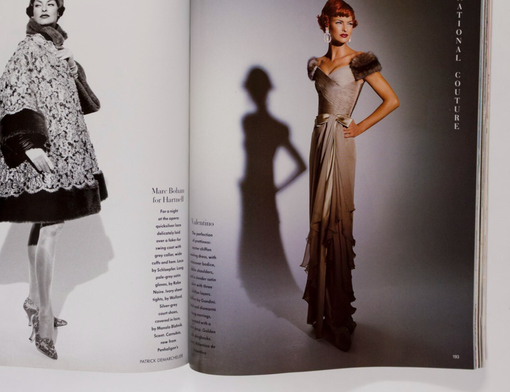 Linda Evangelista TATJANA PATITZ Yasmeen Ghauri VOGUE October 1991 Givenchy DIOR