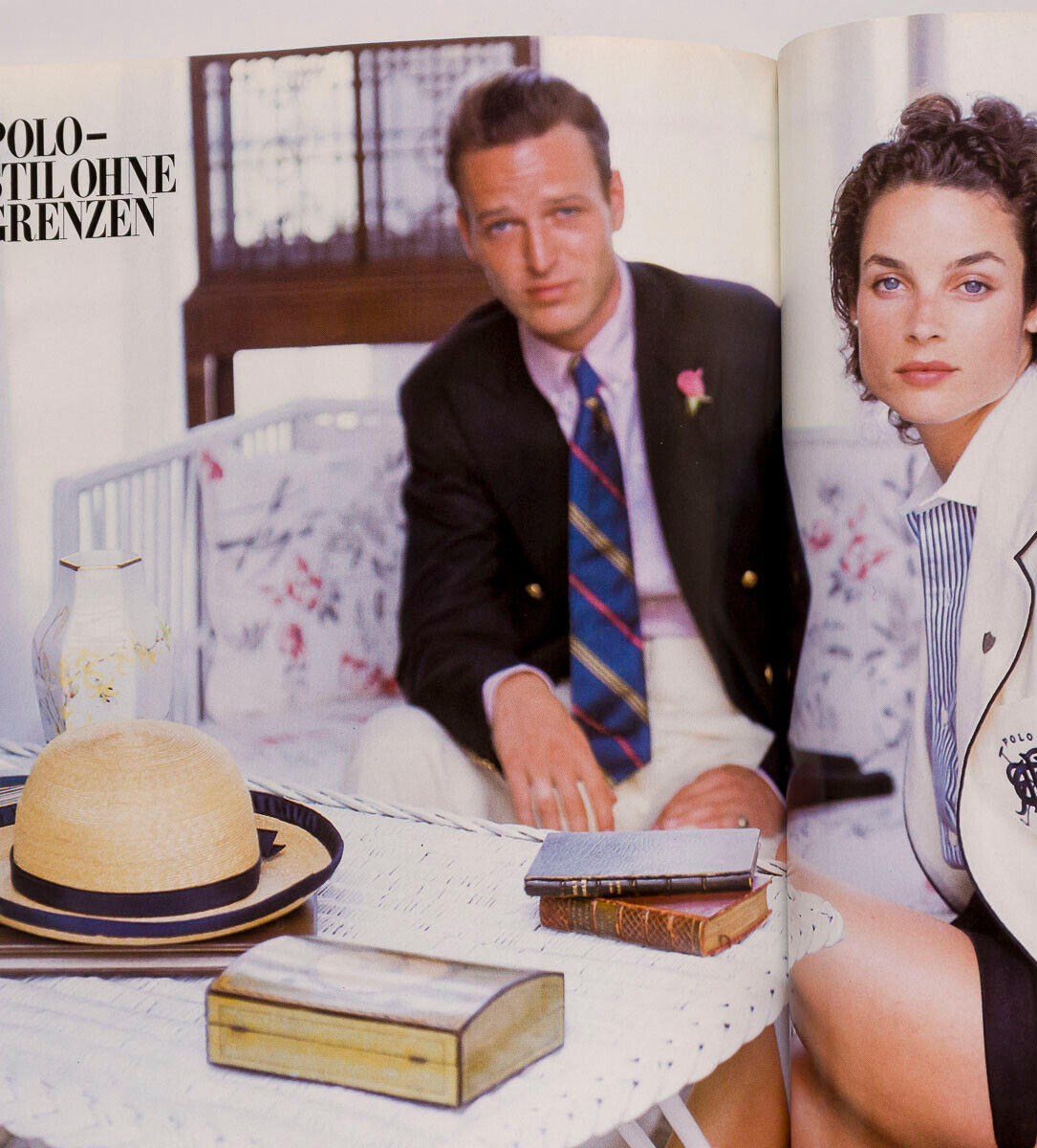 Therese Bachy HANS FEURER Karen Alexander HARPER'S BAZAAR GERMANY February 1989