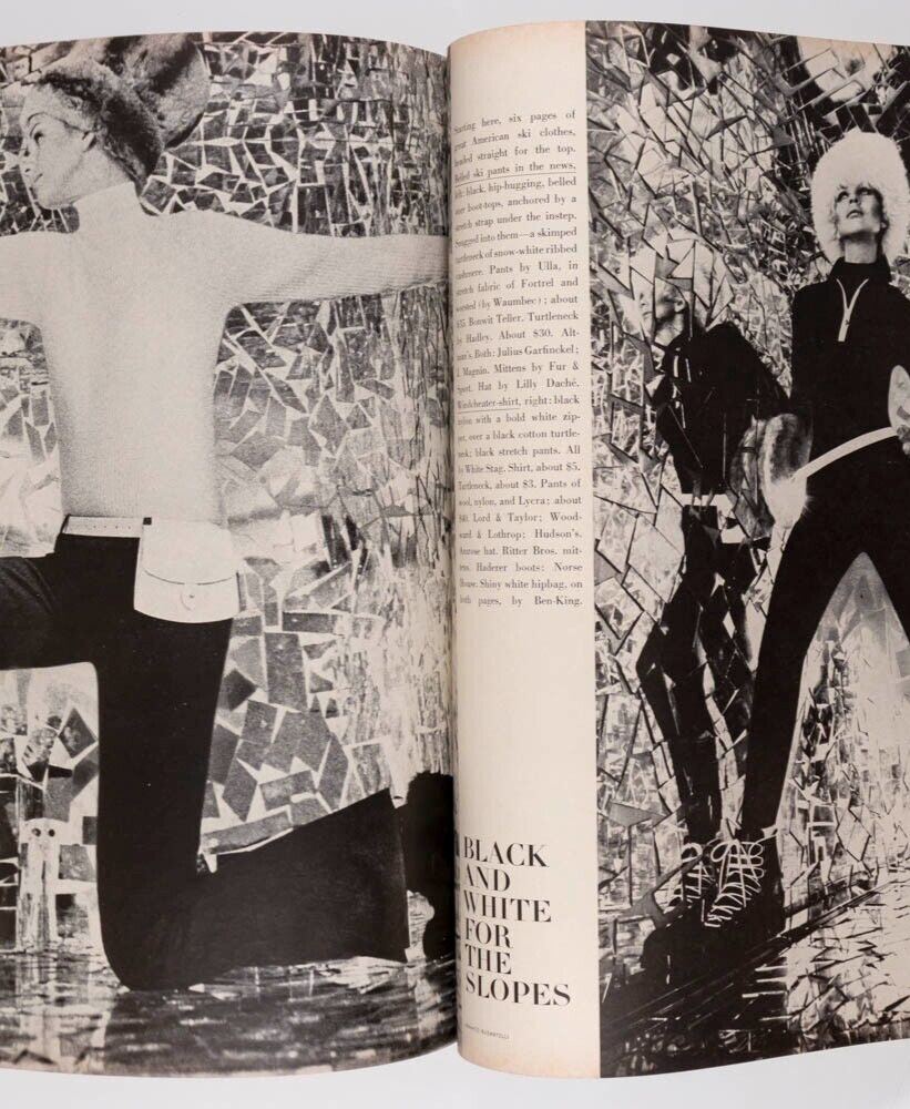 Brigitte Bauer VERUSCHKA Benedetta Barzini VOGUE 1965 Gres HELMUT NEWTON Capote