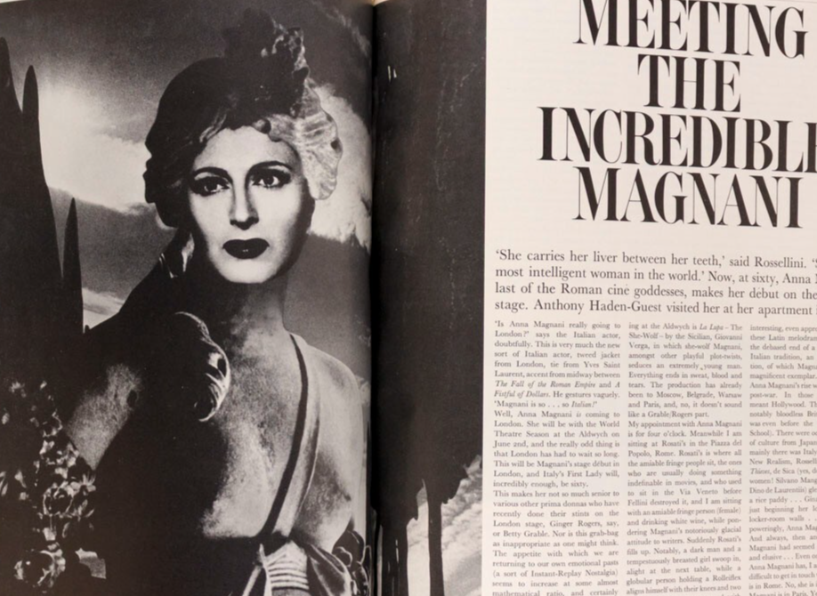 Raquel Welch LEIGH TAYLOR-YOUNG Thea Porter HARPERS June 1969 ANNA MAGNANI Quant