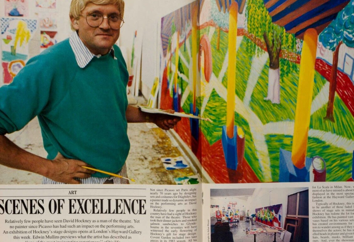 David Hockney PUTTNAM Vivien Leigh TELEGRAPH MAGAZINE August 1985 Cornel Lucas