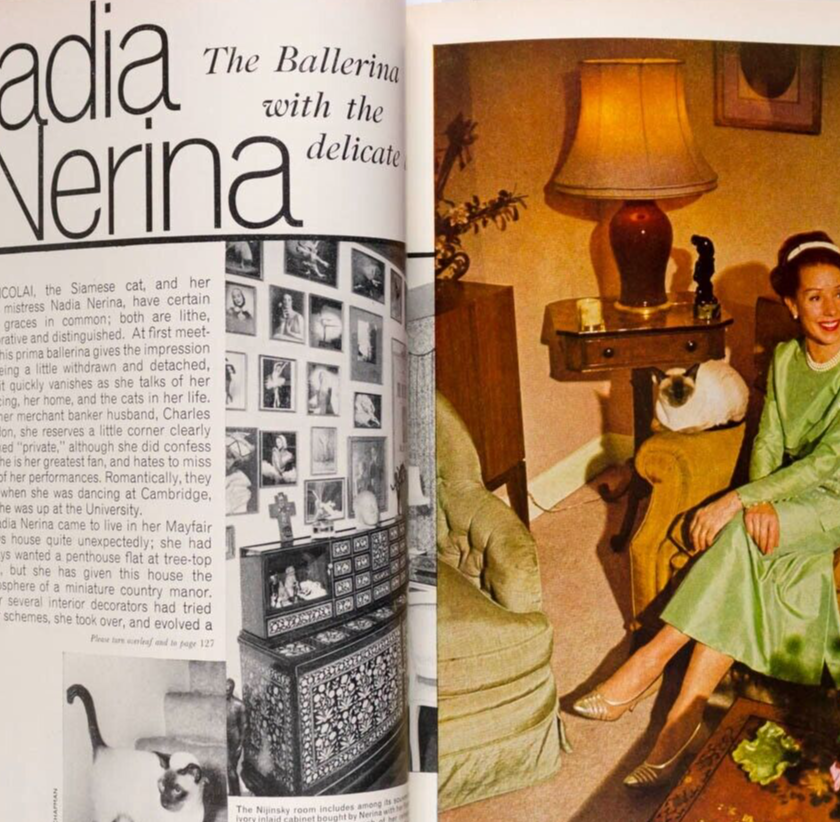 Diana Rigg CATHEE DAMEN Nadia Nerina CHAIM TOPOL Grima WOMAN'S JOURNAL magazine
