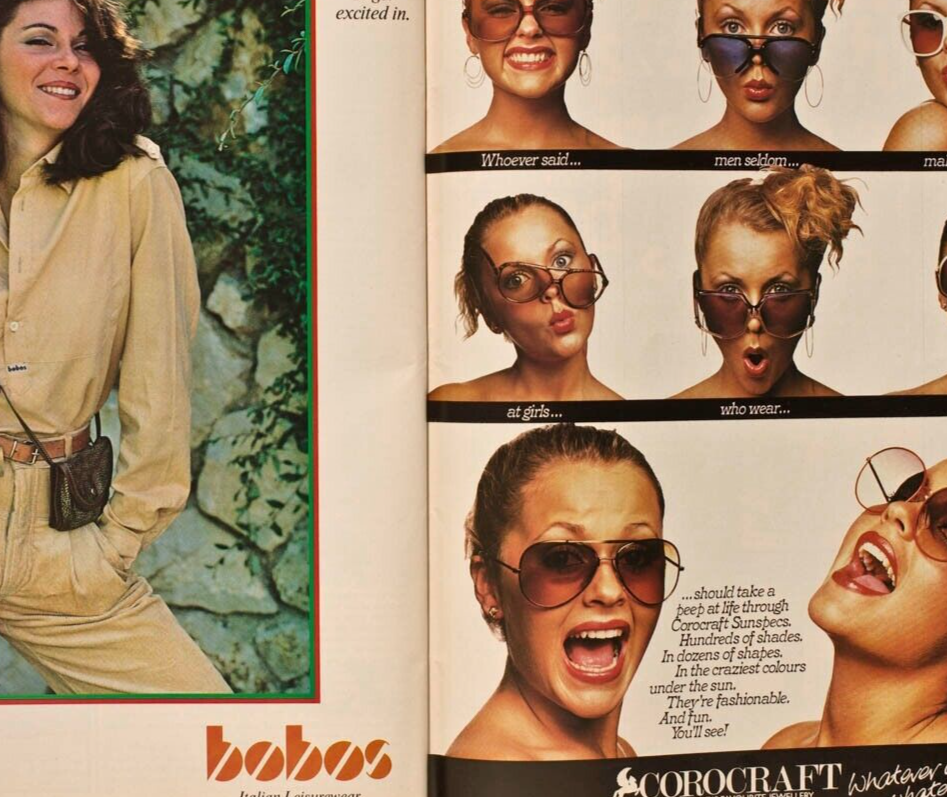 SYLVIA KRISTEL Tina Chow JOHN HURT Honey magazine May 1979 SRI LANKA Soho RITZY