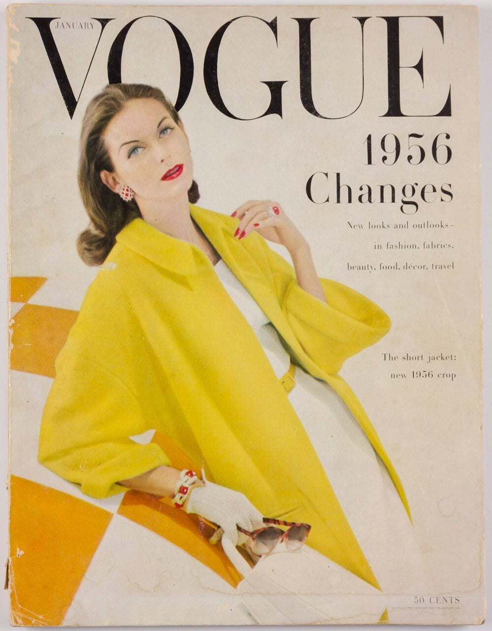 Anne St Marie FRANCES MCLAUGHLIN Horst VOGUE January 1956 Australia RENE BOUCHE