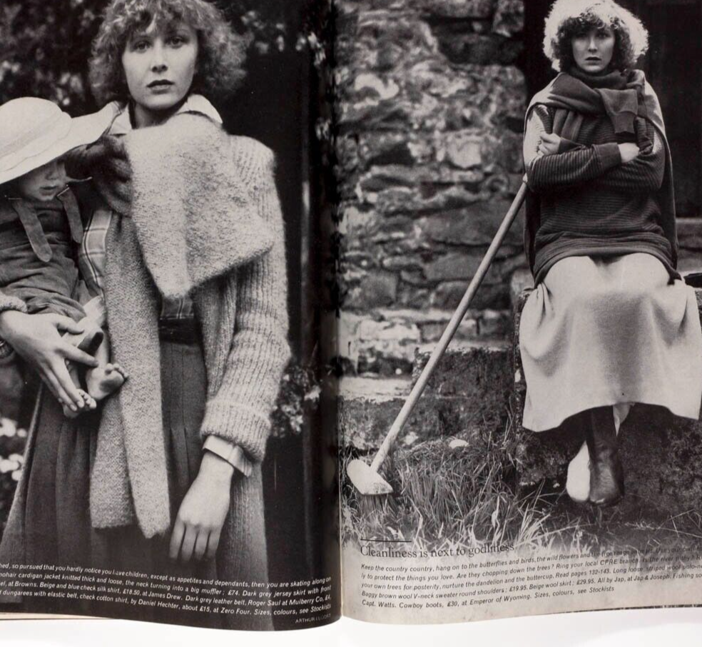 Zandra Rhodes NORMAN PARKINSON Apollonia BILL GIBB Wallis Franken MEN vtg VOGUE