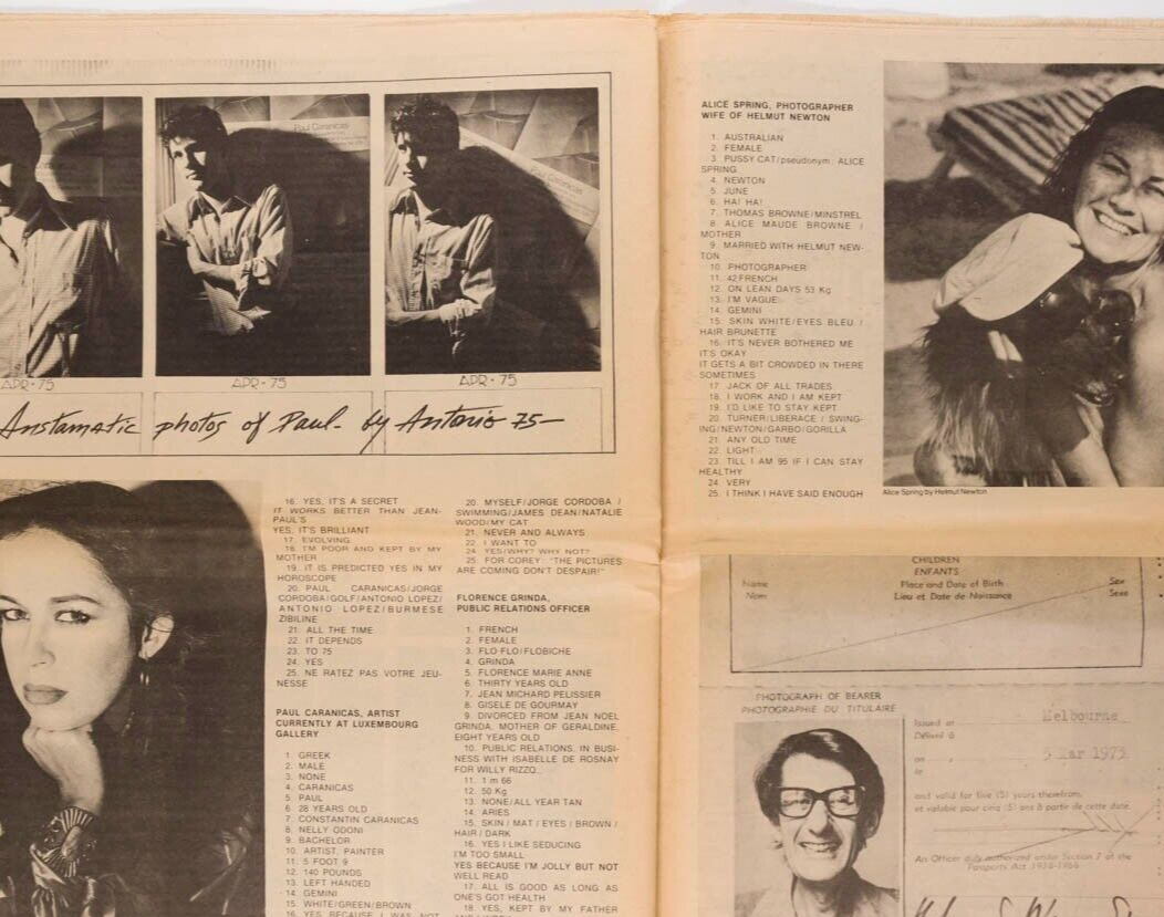 Brigitte Bardot ANTONIO LOPEZ Guy Bourdin INTERVIEW magazine April 1975 Hockney