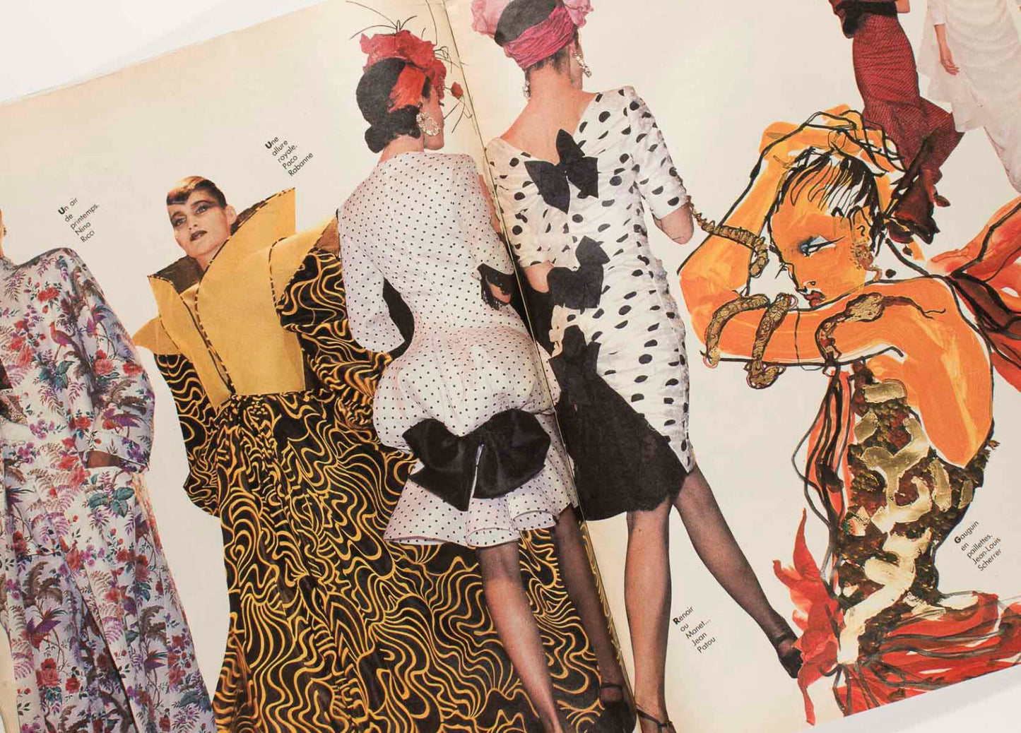 TONY VIRAMONTES Pierre Cardin ETE 1986 COLLECTIONS vtg GUIDE LE FIGARO magazine