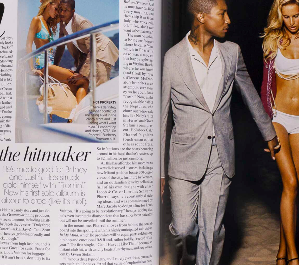 Jennifer Aniston PHARRELL Melania Trump VOGUE April 2006 Kurkova ANNA NETREBKO
