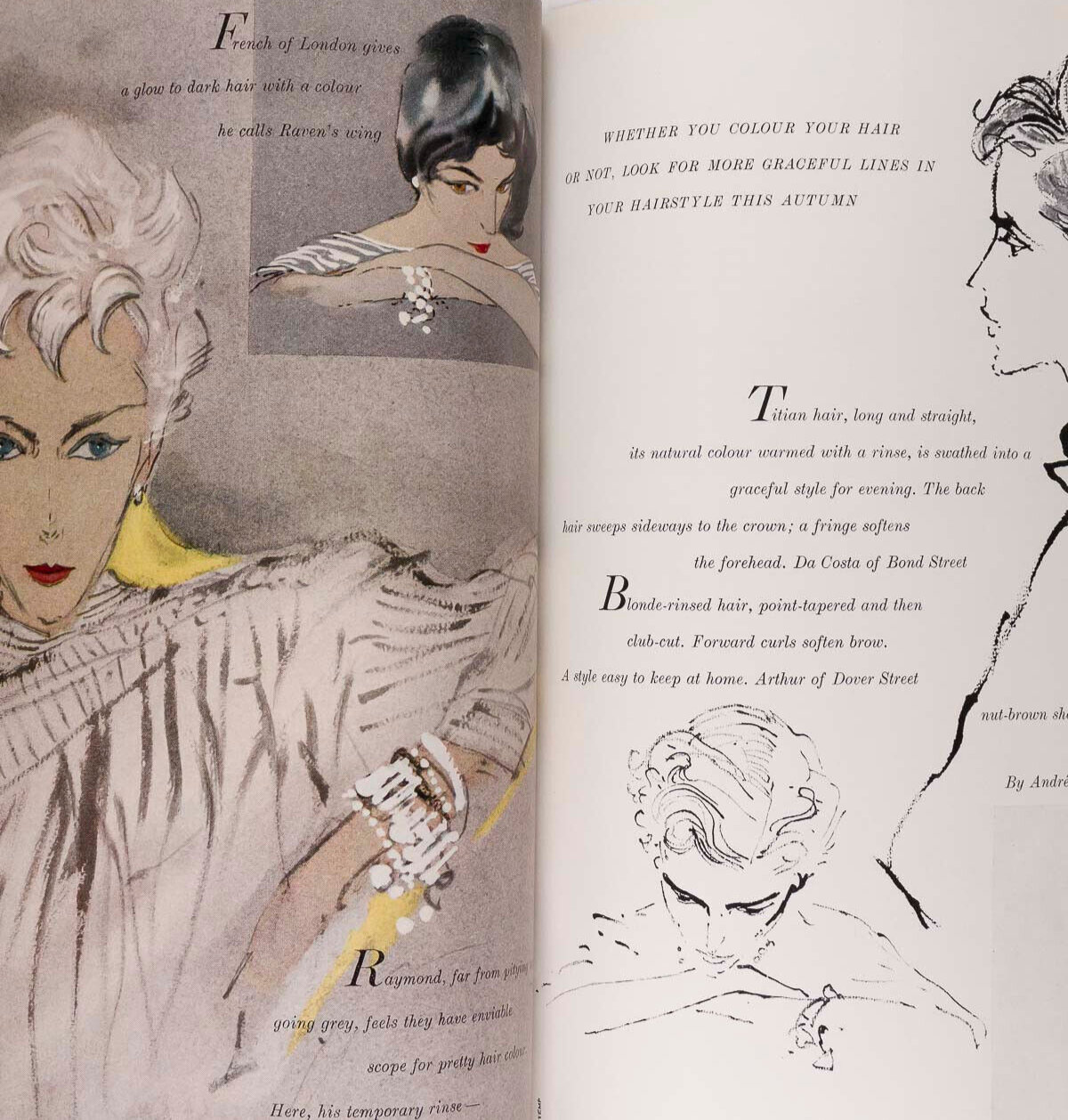 NORMAN PARKINSON Grace Kelly AUDREY HEPBURN Vogue Beauty Book 1955 magazine 14