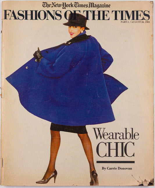 Wearable Chic CARRIE DONOVAN New York FASHIONS OF THE TIMES magazine August 1983