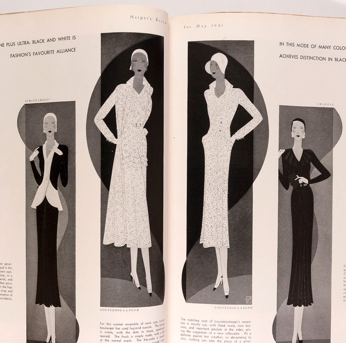 Benigni ART DECO Driver HARPERS BAZAAR May 1931 Chrysler SCHIAPARELLI Irvin Cobb