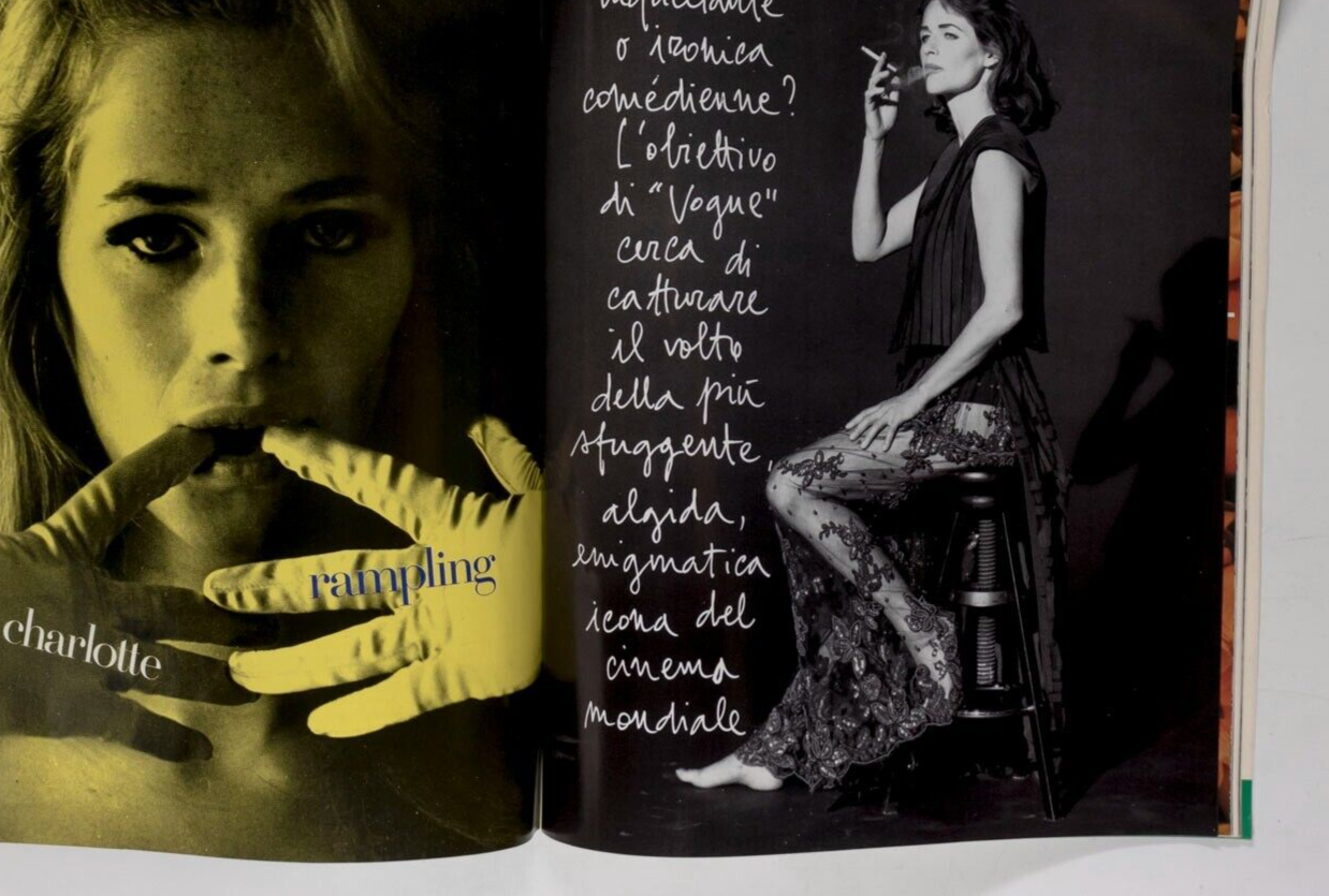 Patti Hansen MARIEL HEMINGWAY Helena Christensen CHARLOTTE RAMPLING Vogue Italia