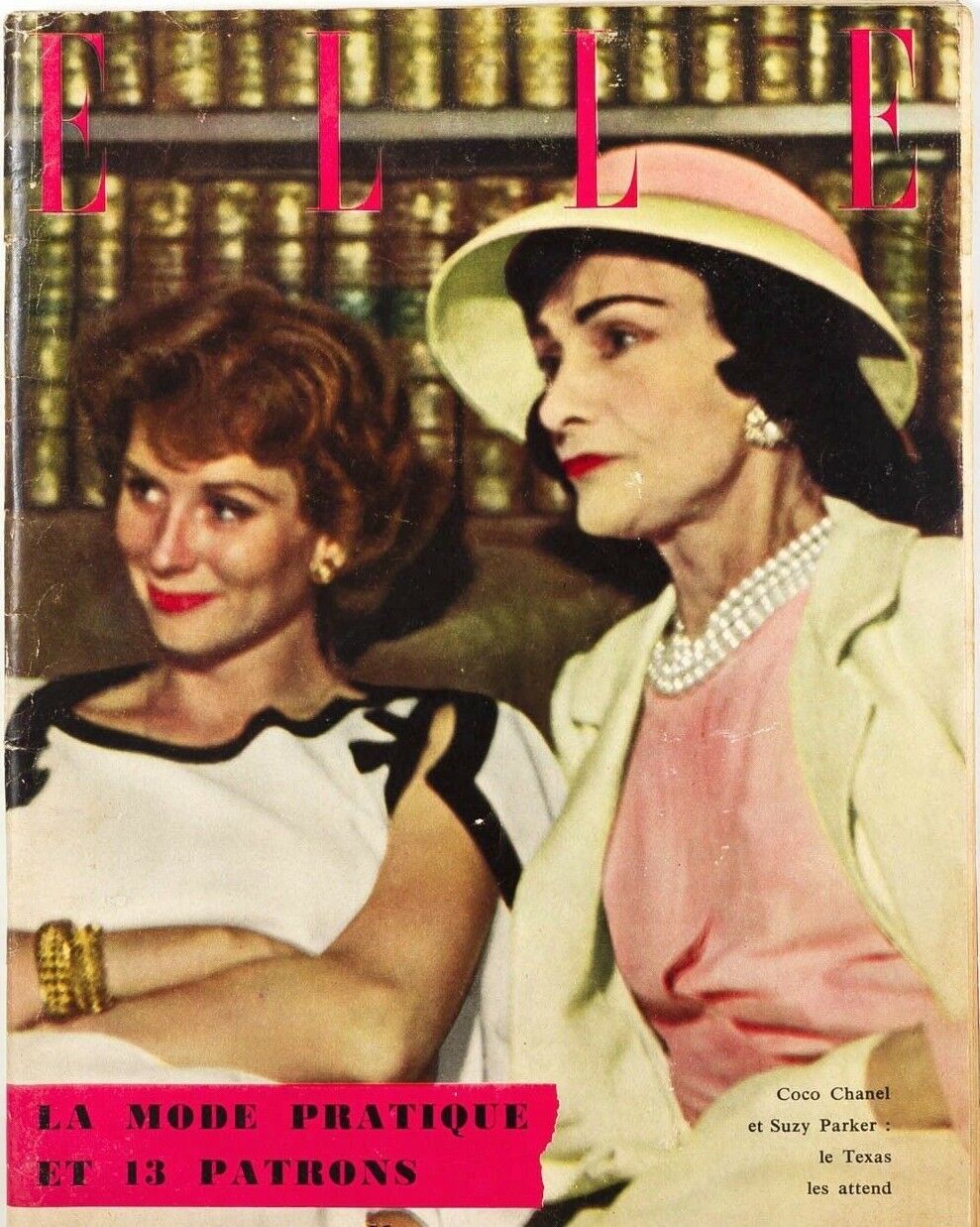 COCO CHANEL Suzy Parker LESLIE CARON Chloe RENE GRUAU Walt Disney ELLE MAGAZINE