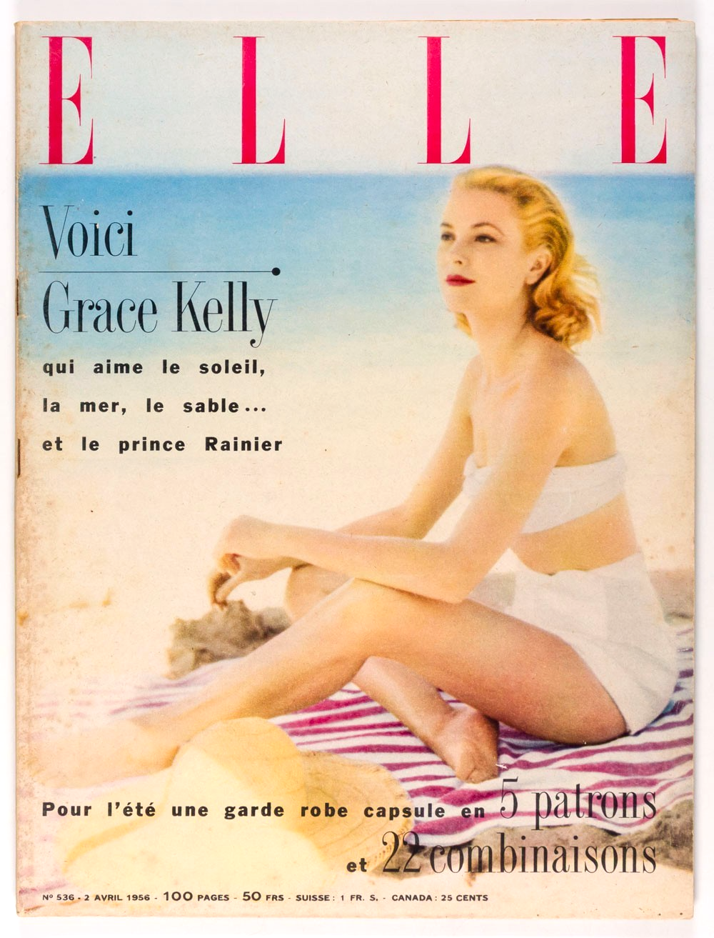 GRACE KELLY Lars Bo A J CRONIN Elle magazine 2 April 1956 Dior GIULIETTA MASINA