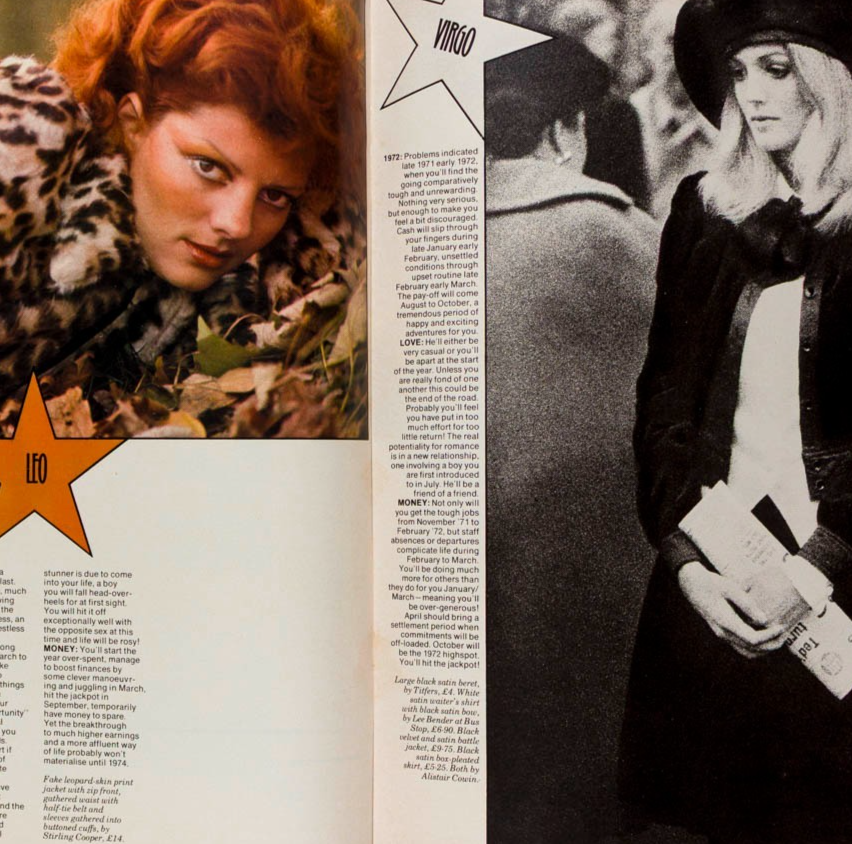 Biba BOB RICHARDSON Bus Stop 19 magazine January 1972 VTG nautical knits FASHION
