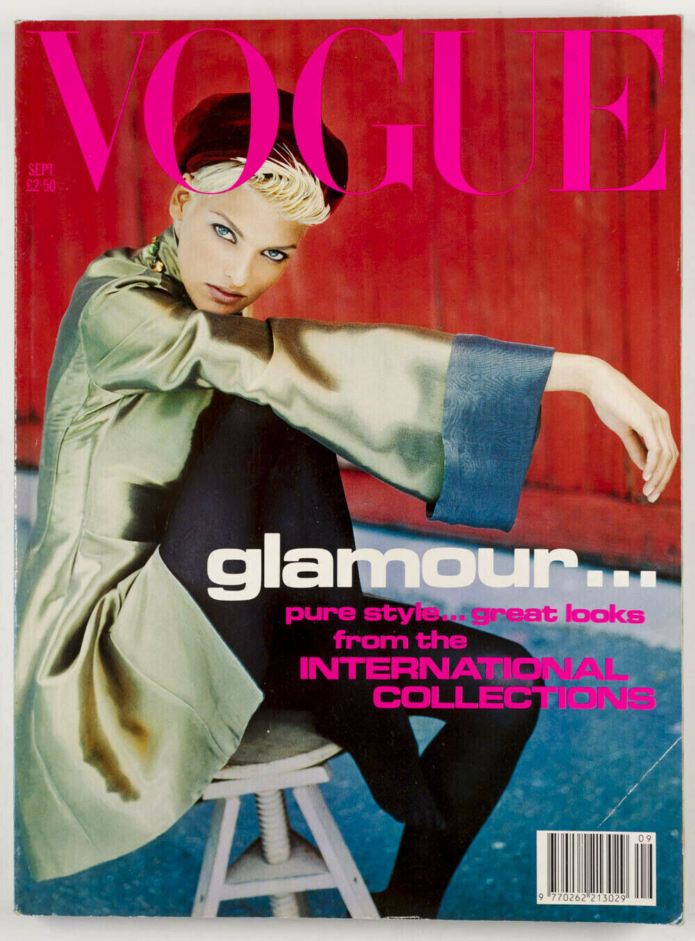 Linda Evangelista PETER LINDBERGH Helena Christensen JEAN MUIR Vogue 1991 Sep UK