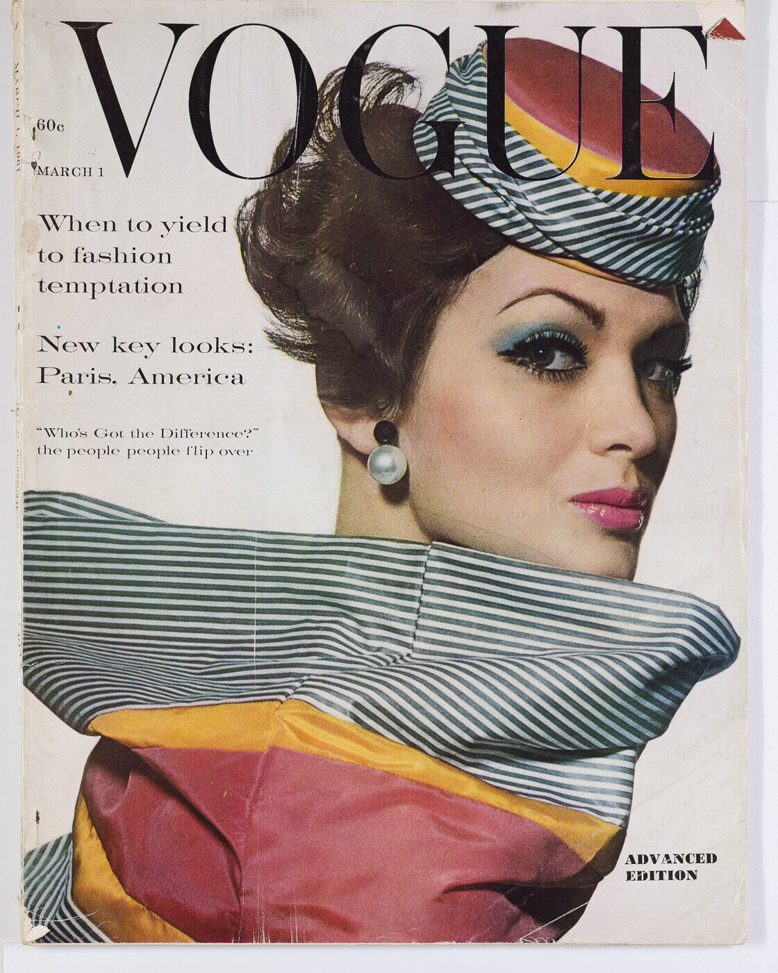 Isabella Albonico IRVING PENN William Klein V.S. NAIPAUL Paris VOGUE March 1961