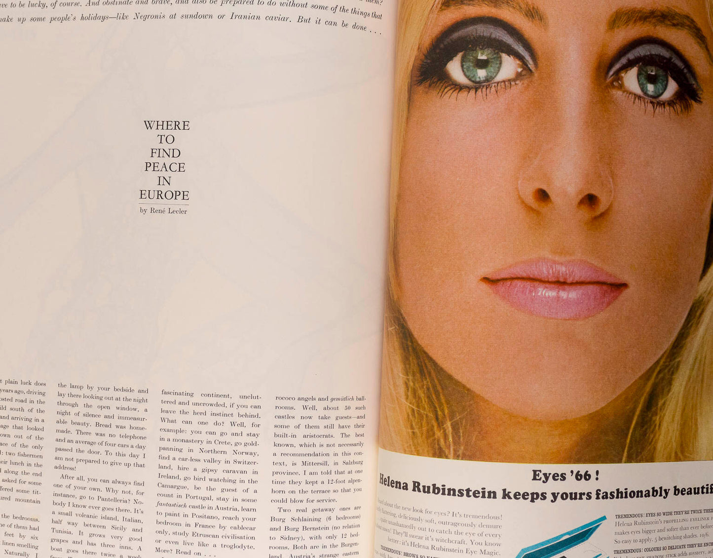 JILL KENNINGTON Balenciaga GIVENCHY Harper's Bazaar 1966 April GEORGE HAMILTON