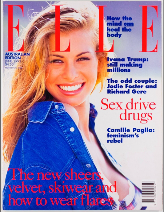 NIKI TAYLOR Jodie Foster IVANA TRUMP Elle Australia magazine 1993 June GERE vtg