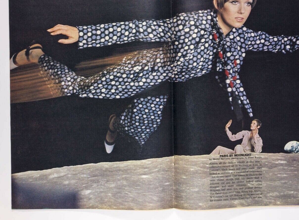 Courreges PETER KNAPP Dior YSL Maudie James NINA RICCI Sunday Times magazine VTG