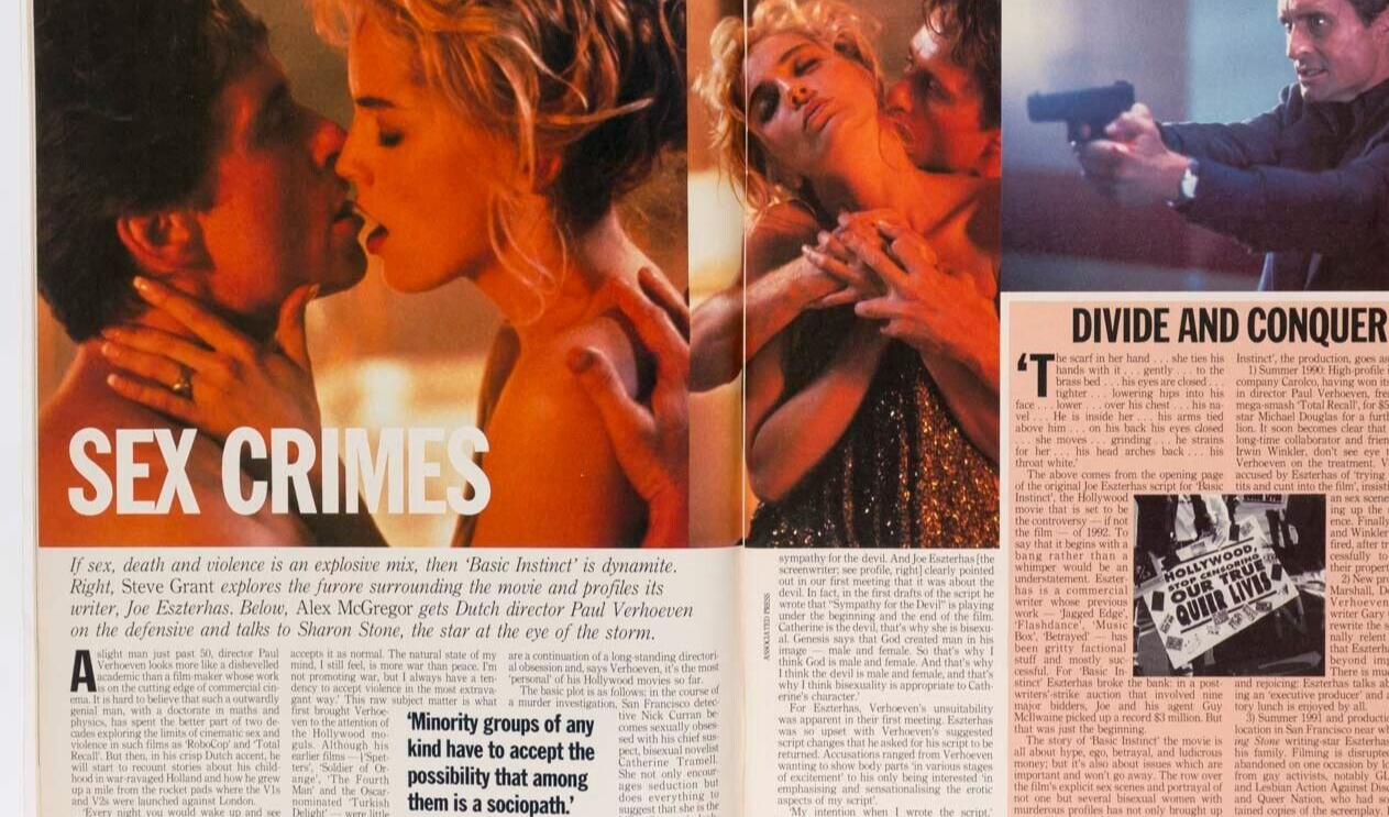 Sharon Stone PAUL VERHOEVEN Peter O'Toole TRACY CHAPMAN Joel Silver UK Time Out