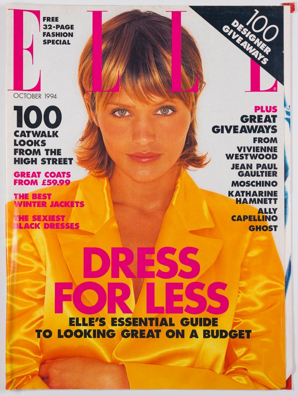 Helena Christensen VIVIENNE WESTWOOD Catwalk ELLE October 1994 Jackets COATS vtg