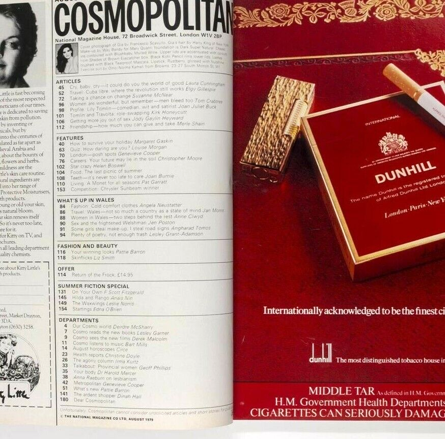 GIA CARANGI John Travolta LAURA ASHLEY Cosmopolitan 1979 Lily Tomlin MONTANA vtg