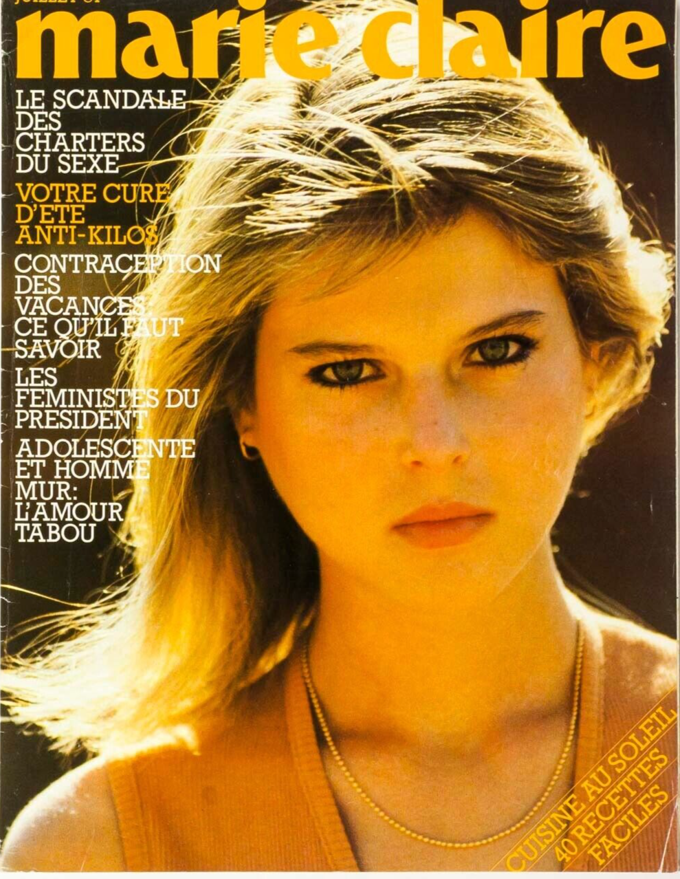Catherine Oxenberg HANS FEURER Azzedine Alaia SACHA VAN DORSSEN vtg MARIE CLAIRE