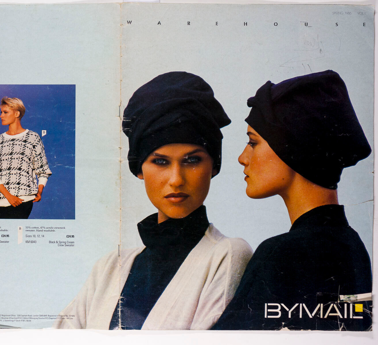 MICHELLE EABRY Claire Ringrose WAREHOUSE ByMail catalog LOOKBOOK vtg Spring 1986