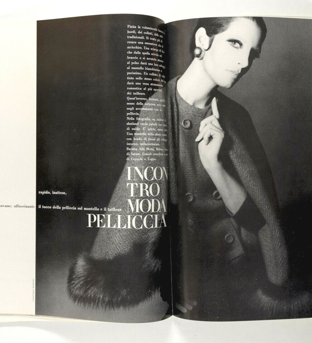 1st VOGUE ITALIA Benedetta Barzini VERUSCHKA Penn 1965 November NORMAN PARKINSON