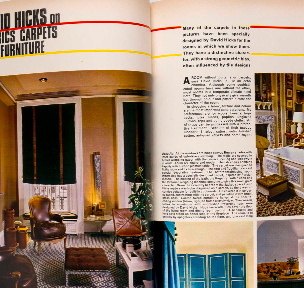 JULIE CHRISTIE David Hicks DAPHNE DU MAURIER Woman's Journal 1967 January MOUCHY