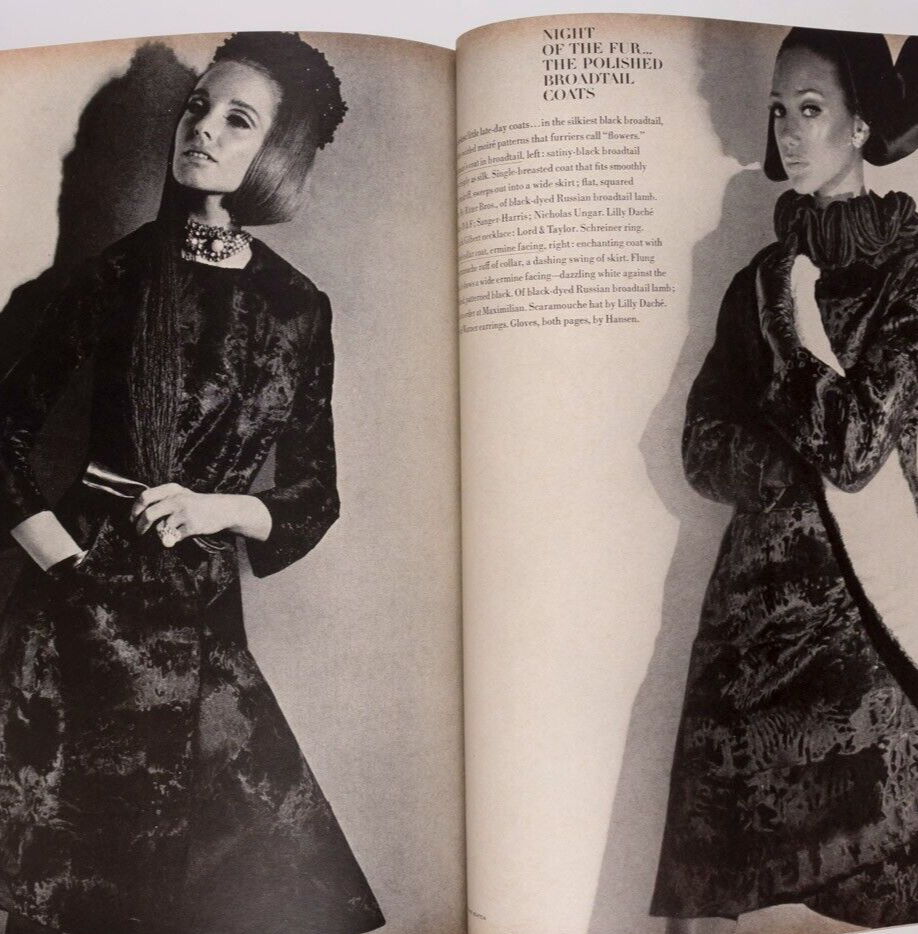 Brigitte Bauer VERUSCHKA Benedetta Barzini VOGUE 1965 Gres HELMUT NEWTON Capote