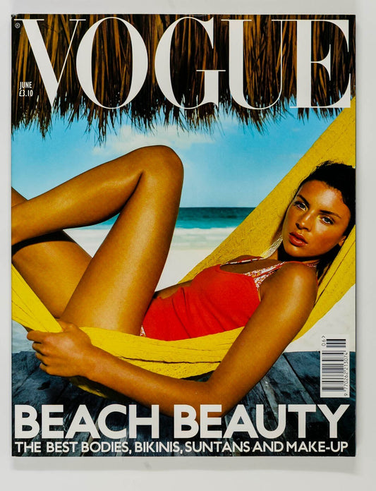 Liberty Ross ENRIQUE BADULUSCU Beach beauty  VOGUE June 2000 25th birthday gift