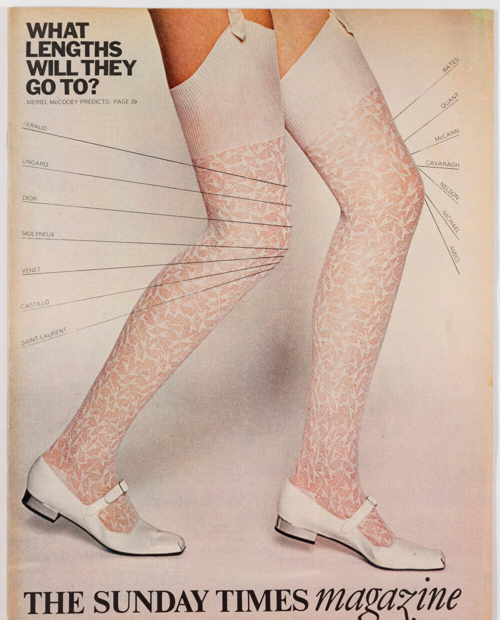 MARY QUANT Glenda Jackson MARQUIS DE SADE Petula Clark SUNDAY TIMES MAGAZINE 60s