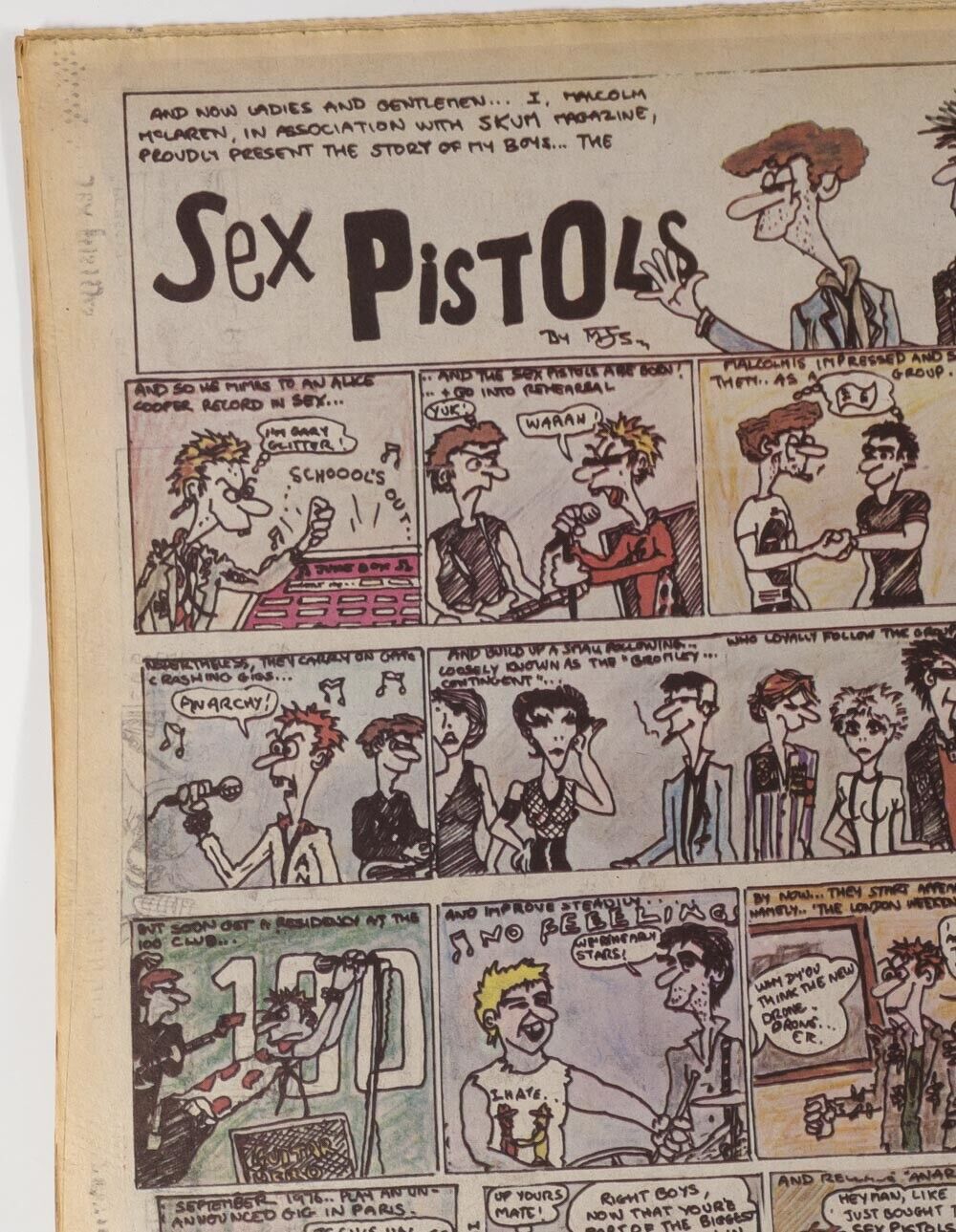 David Soul SEX PISTOLS COMIC Jamie Reid X-RAY SPEX XTC Record Mirror magazine UK