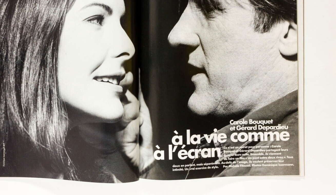 CAROLE BOUQUET Depardieu NAOMI CAMPBELL Mulder HELENA CHRISTENSEN Elle magazine