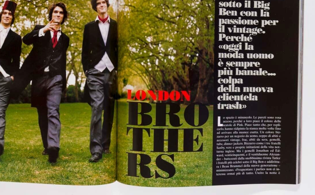 Adrien Brody JEFF AQUILON Jeremy Irons L'UOMO VOGUE October 2006 Bruce Weber