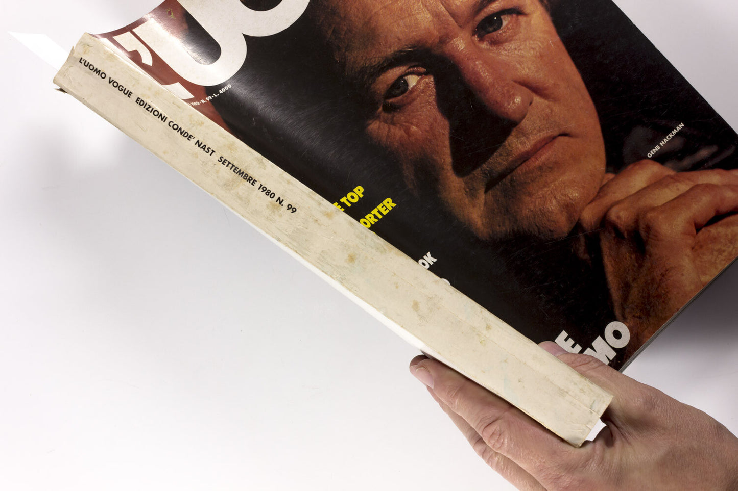 GENE HACKMAN Brian Eno MATT DILLON L’Uomo Vogue 1980 September BRUCE WEBER Pitti