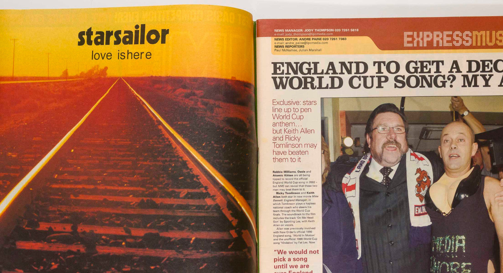 APHEX TWIN Spiritualized GARBAGE Sum 41 Pulp NME magazine 6 October 2001 Streets