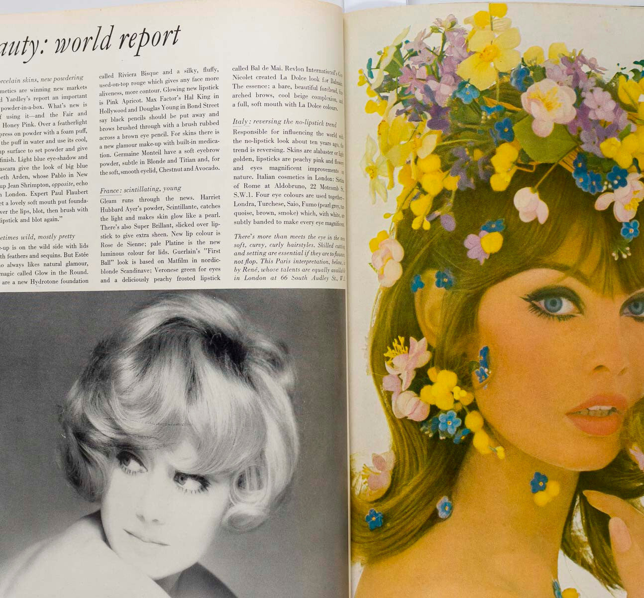 Ascher NORMAN PARKINSON Jean Shrimpton VOGUE 1965 1 March COLLECTIONS Courreges