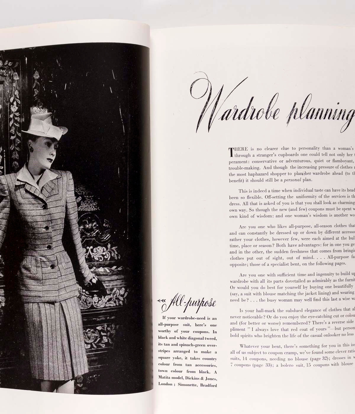 BETTY McLAUCHLEN Horst LEE MILLER Vogue BEATON Norman Parkinson AUDREY WITHERS