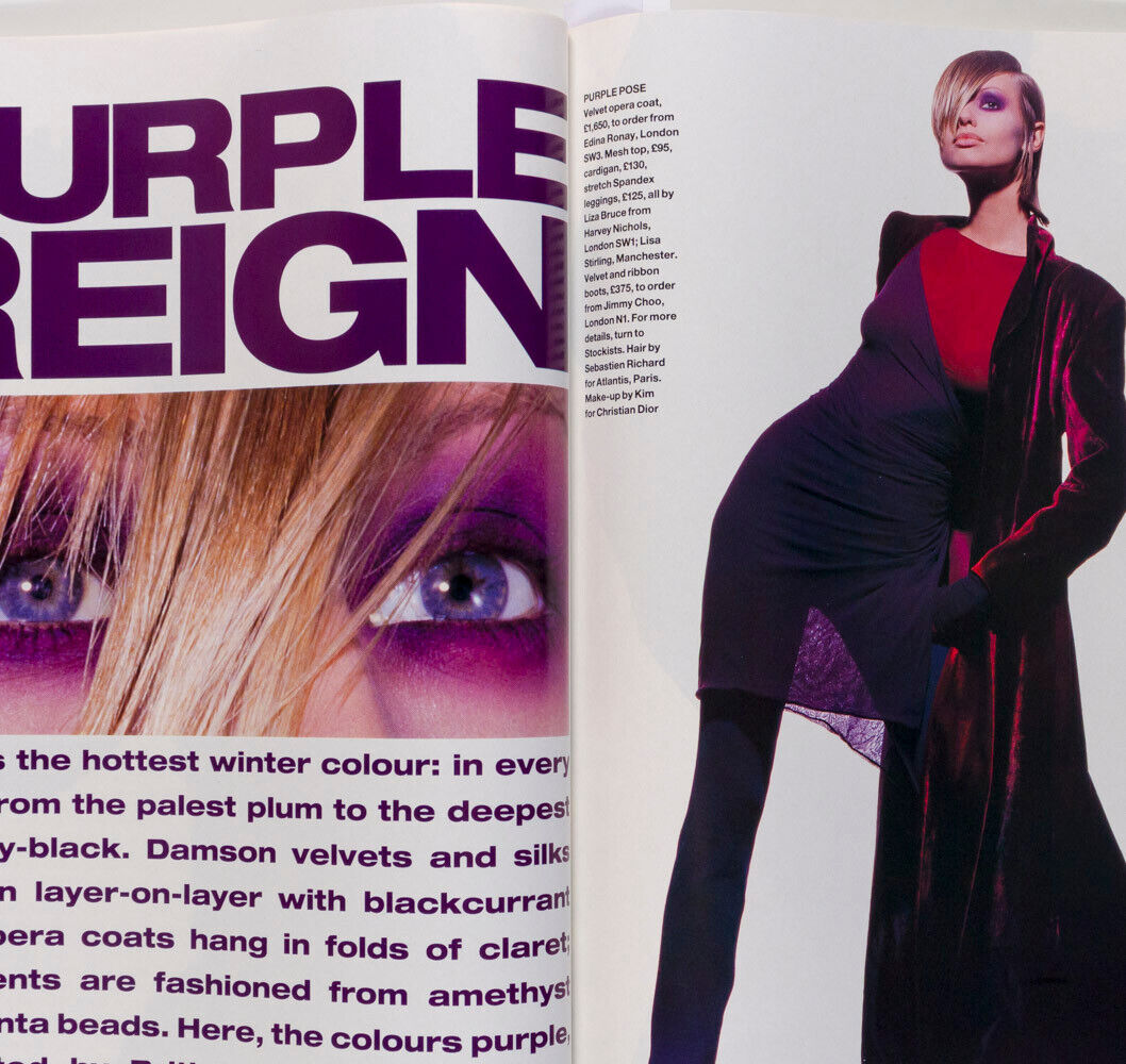 Kate Moss VIVIENNE WESTWOOD Darcey Bussell JEAN MUIR Harpers & Queen magazine UK