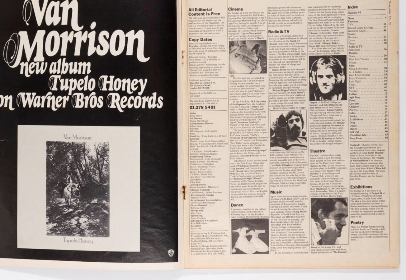 ALEISTER CROWLEY Kenneth Anger TV4 Kevin Ayers OZ MAGAZINE Nazareth 70s Time Out