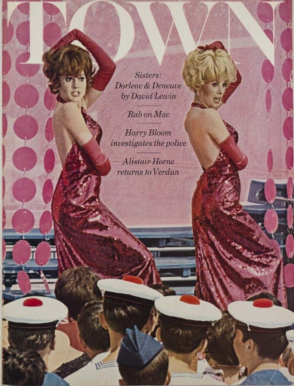 CATHERINE DENEUVE Francoise Dorleac JAMES LLOYD John Deakin CARDIN Town magazine