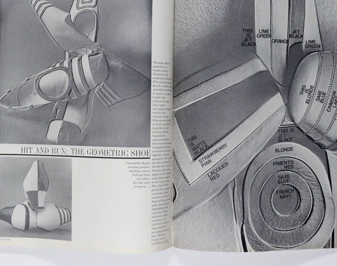 Veruschka JEAN SHRIMPTON Sonia Delaunay VOGUE February 1966 DUFFY Guy Bourdin UK