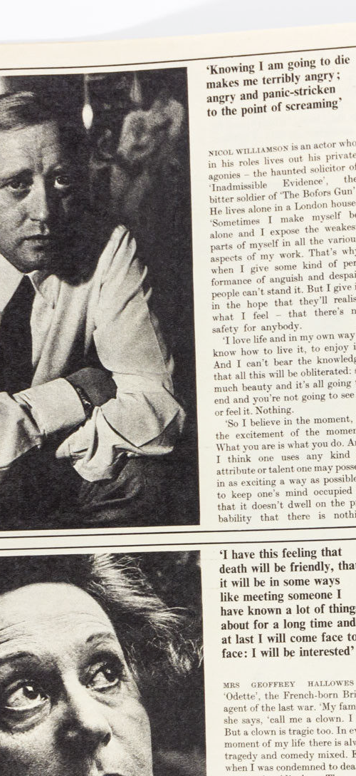 Death COLIN JONES Roald Dahl CECIL DAY LEWIS Nicol Williamson OBSERVER magazine