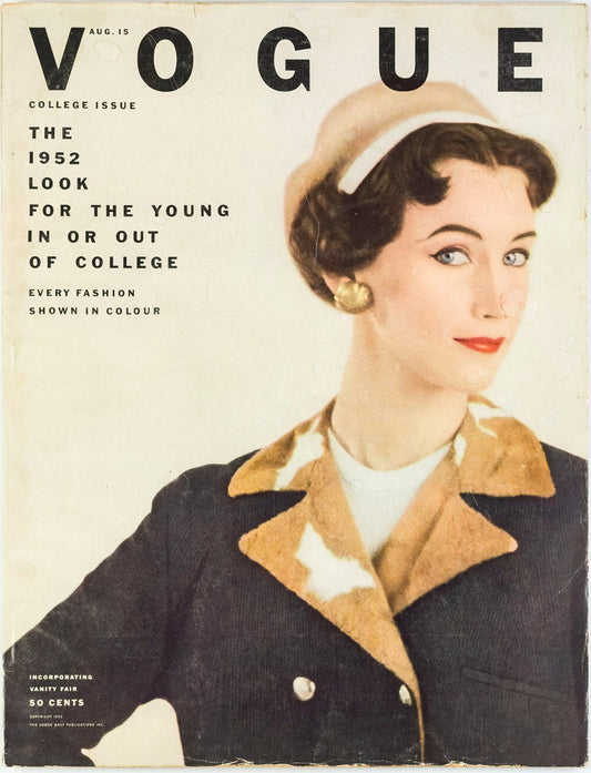 Ruth Neumann DOVIMA Sunny Hartnett VOGUE August 1952 Rene Bouche HORST Dagmar US