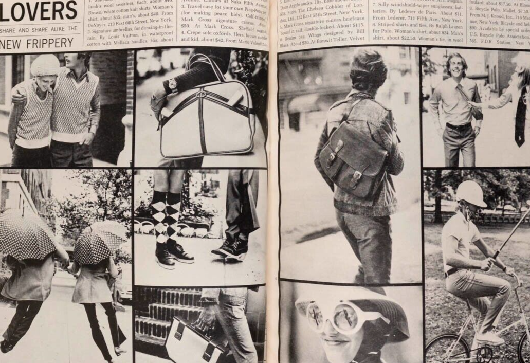Twiggy HILDEGARD NEF Woody Allen HARPERS December 1971 Cybill Shepherd GUCCI vtg