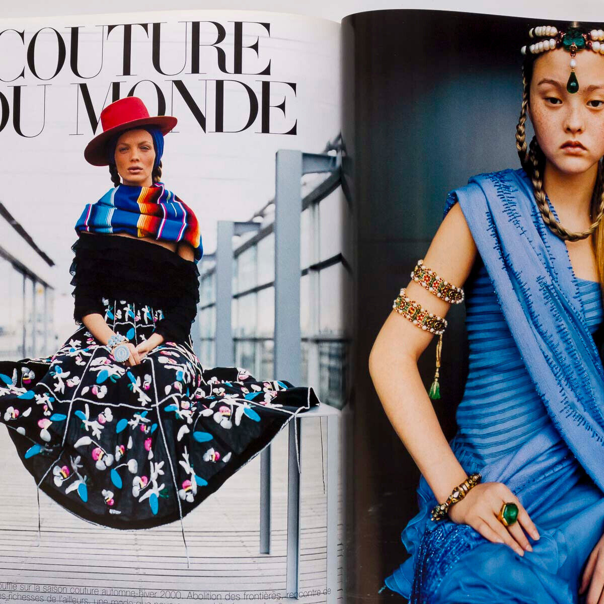 Molly Sims MYLENE FARMER Sofia Coppola DEVON AOKI Paris Vogue magazine Sept 1999